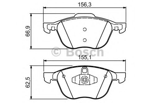Set placute frana,frana disc VOLVO C30 (2006 - 2012) BOSCH 0 986 424 794 piesa NOUA