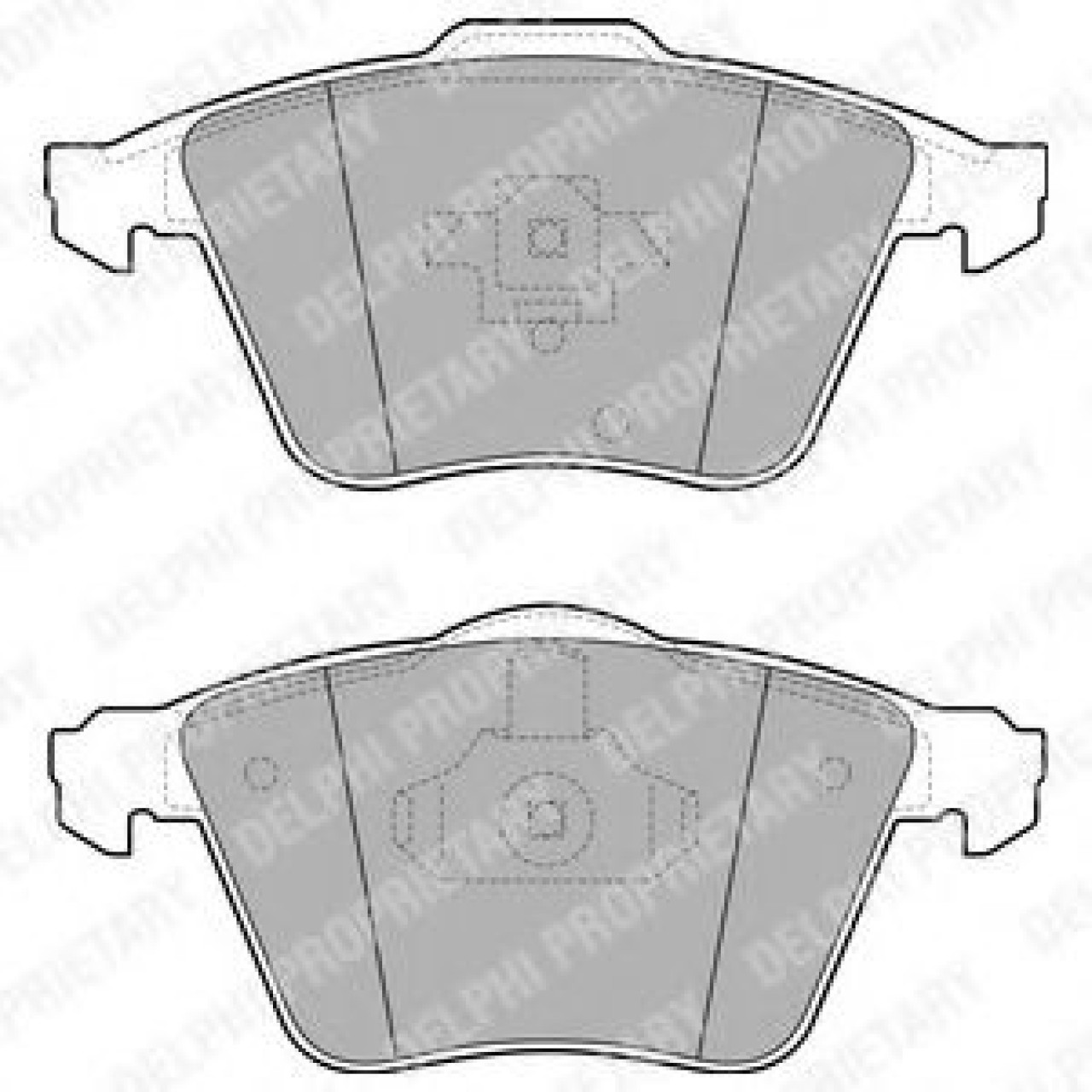 Set placute frana,frana disc VOLVO C30 (2006 - 2012) DELPHI LP1943 piesa NOUA