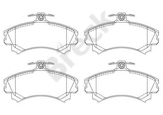 Set placute frana,frana disc VOLVO S40 I (VS) (1995 - 2004) Break 21920 00 701 10 piesa NOUA
