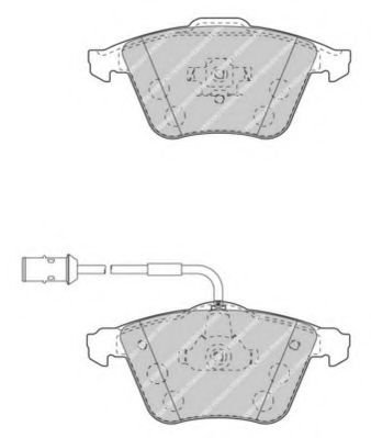 Set placute frana,frana disc VOLVO S40 II (MS) (2004 - 2016) FERODO FDB4427 piesa NOUA