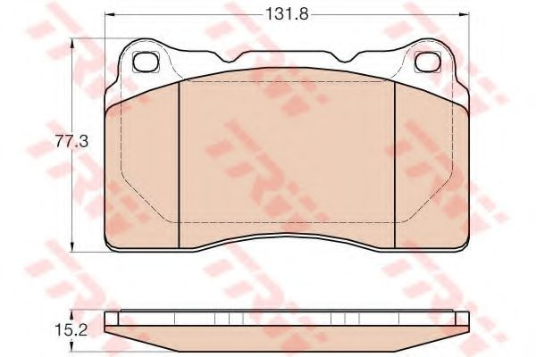 Set placute frana,frana disc VOLVO S60 I (2000 - 2010) TRW GDB2007 piesa NOUA