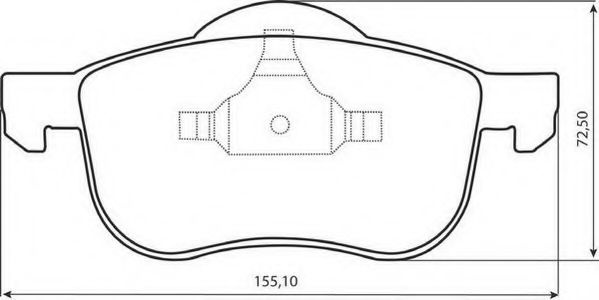 Set placute frana,frana disc VOLVO S60 I (2000 - 2010) JURID 573003JC piesa NOUA