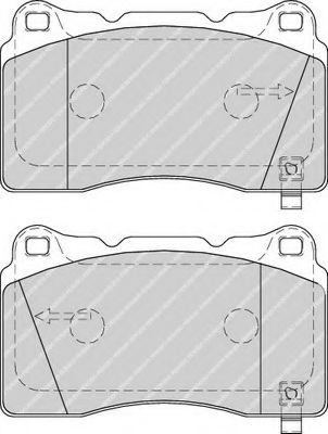 Set placute frana,frana disc VOLVO S60 I (2000 - 2010) FERODO FDB1968 piesa NOUA