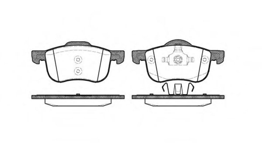 Set placute frana,frana disc VOLVO S60 I (2000 - 2010) REMSA 0713.00 piesa NOUA