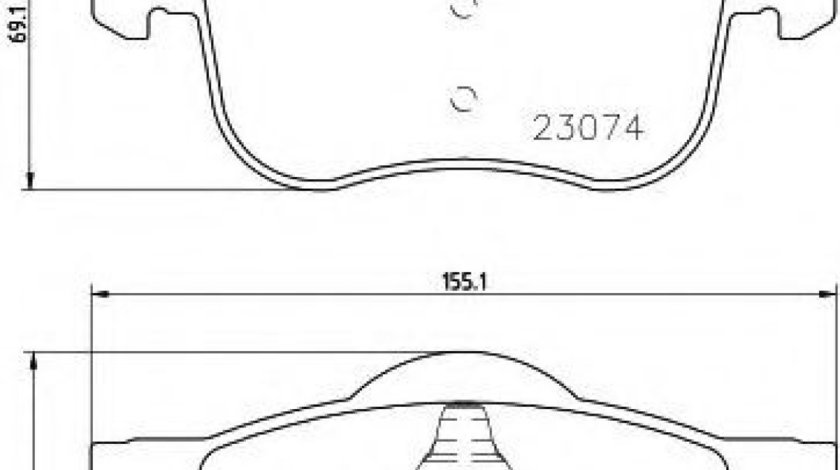 Set placute frana,frana disc VOLVO S80 I (TS, XY) (1998 - 2006) TEXTAR 2307401 piesa NOUA