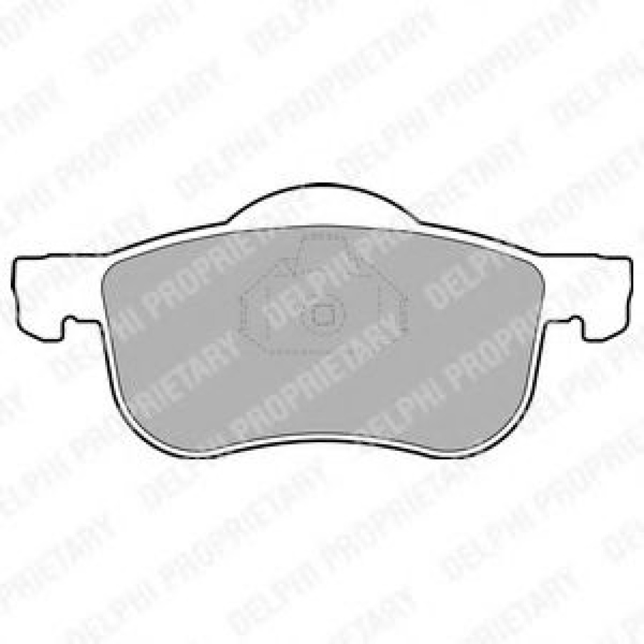 Set placute frana,frana disc VOLVO S80 I (TS, XY) (1998 - 2006) DELPHI LP1458 piesa NOUA