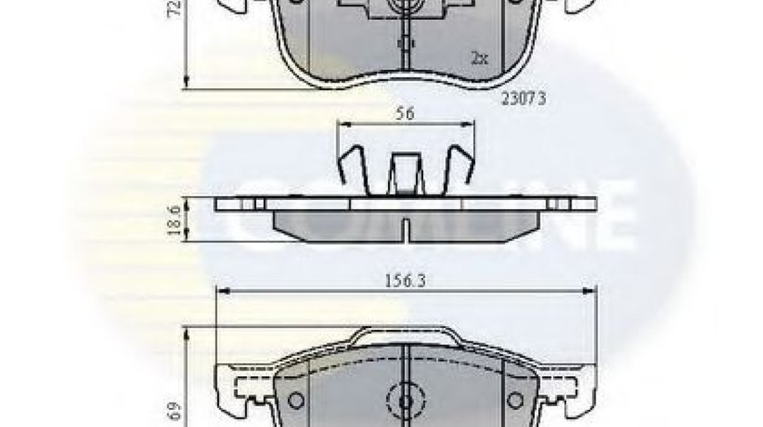 Set placute frana,frana disc VOLVO S80 I (TS, XY) (1998 - 2006) COMLINE CBP0730 piesa NOUA