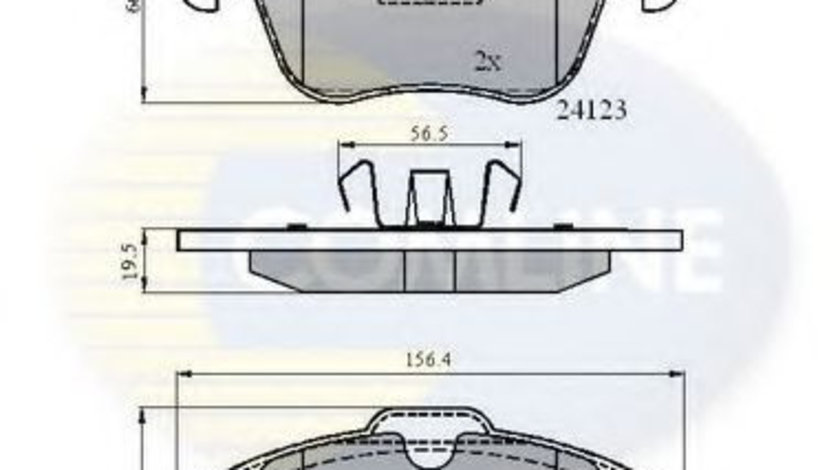 Set placute frana,frana disc VOLVO S80 II (AS) (2006 - 2016) COMLINE CBP01591 piesa NOUA