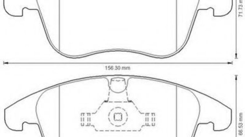 Set placute frana,frana disc VOLVO S80 II (AS) (2006 - 2016) JURID 573201JC piesa NOUA