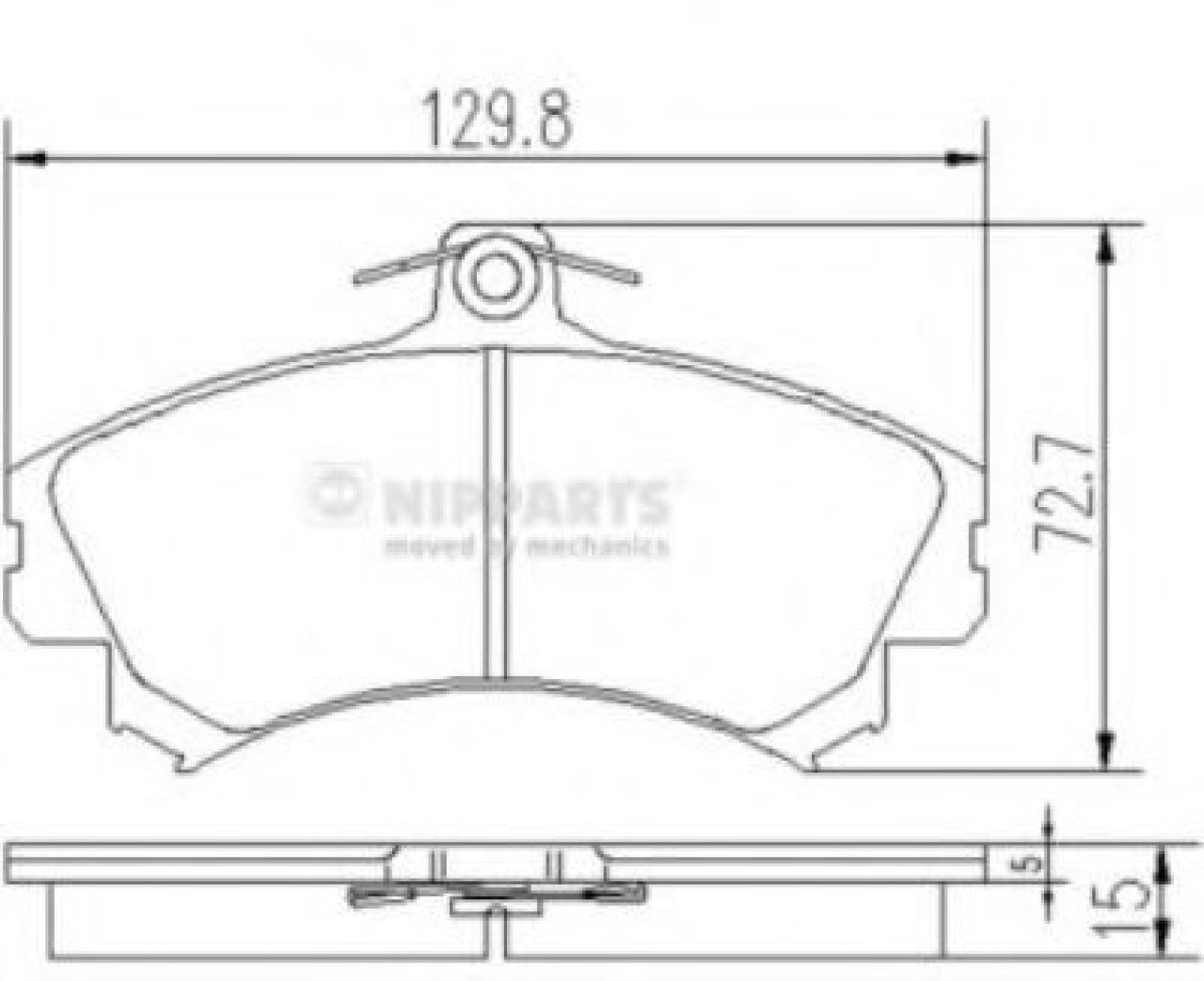 Set placute frana,frana disc VOLVO V40 Combi (VW) (1995 - 2004) NIPPARTS J3605036 piesa NOUA