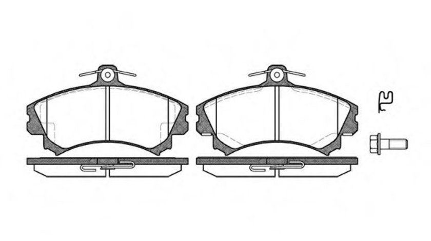 Set placute frana,frana disc VOLVO V40 Combi (VW) (1995 - 2004) REMSA 0590.02 piesa NOUA