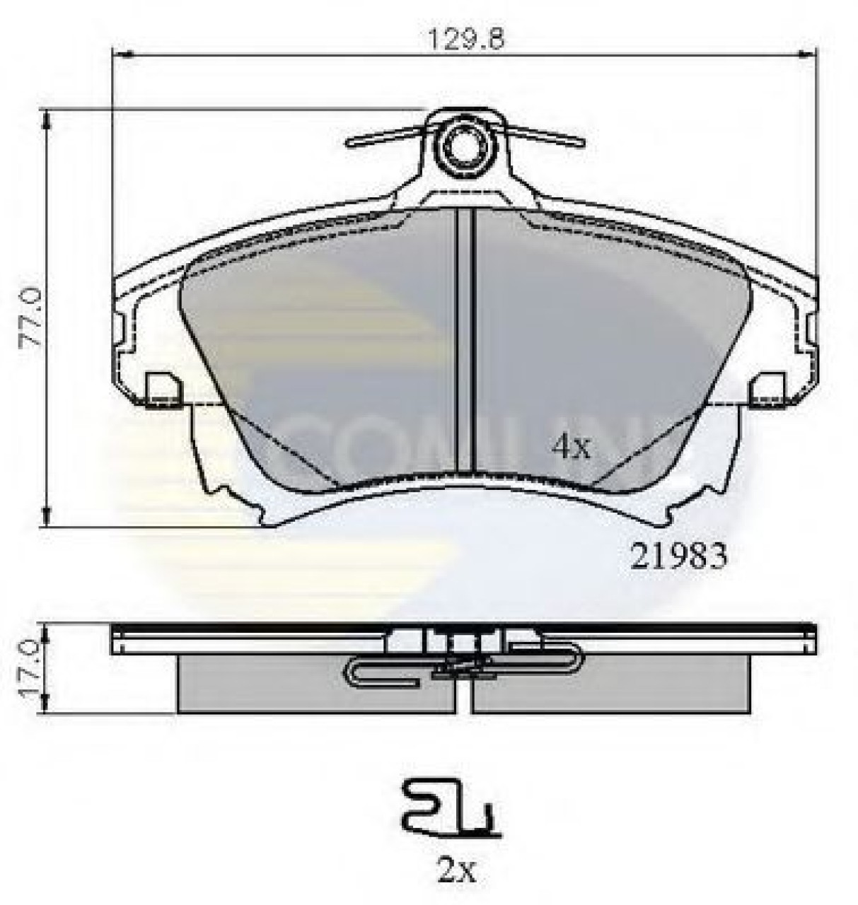 Set placute frana,frana disc VOLVO V40 Combi (VW) (1995 - 2004) COMLINE CBP3813 piesa NOUA