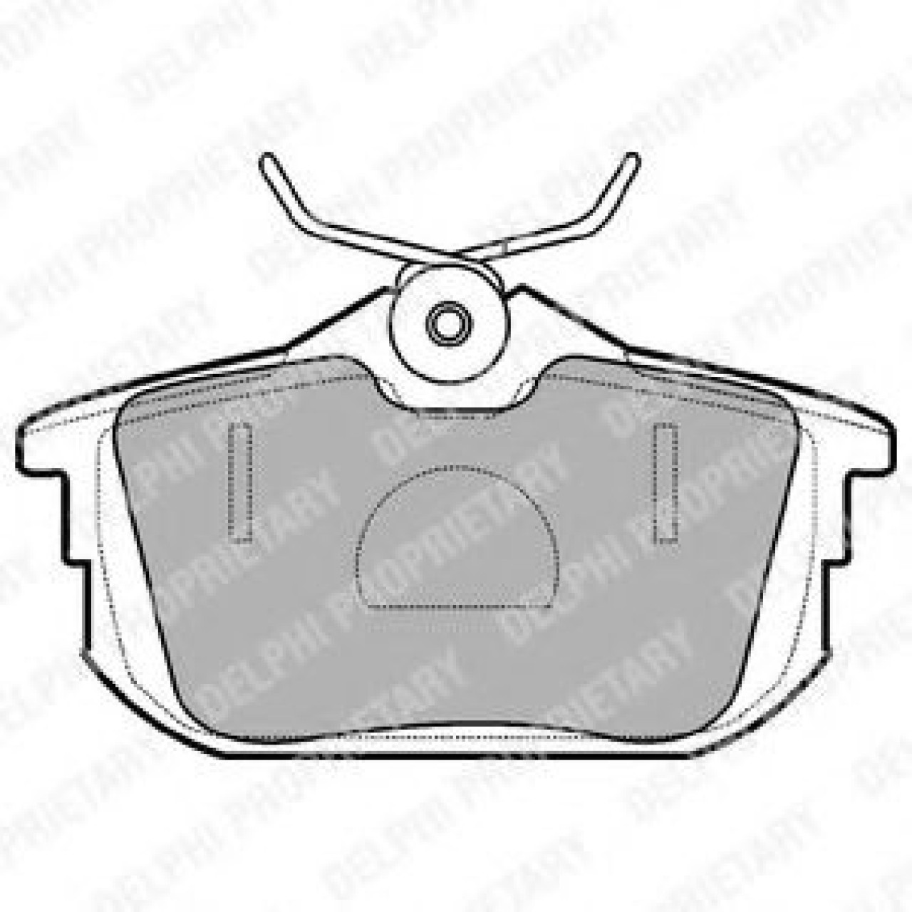 Set placute frana,frana disc VOLVO V40 Combi (VW) (1995 - 2004) DELPHI LP1593 piesa NOUA