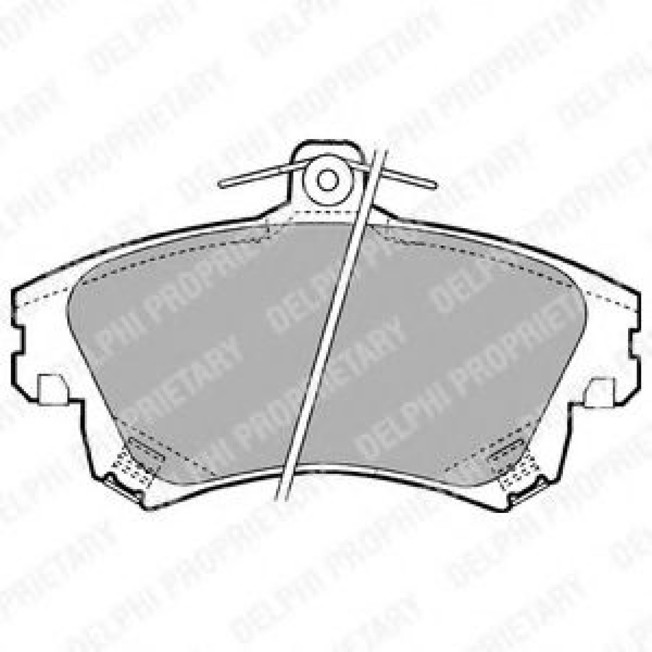 Set placute frana,frana disc VOLVO V40 Combi (VW) (1995 - 2004) DELPHI LP1398 piesa NOUA