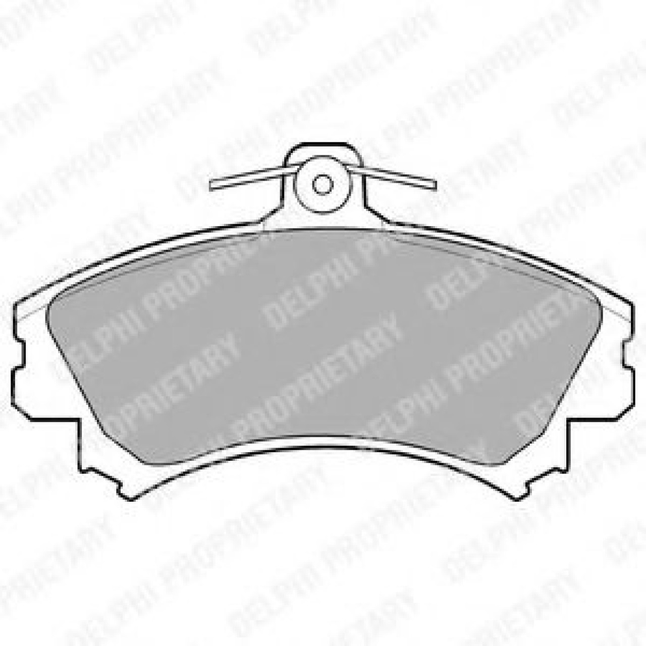 Set placute frana,frana disc VOLVO V40 Combi (VW) (1995 - 2004) DELPHI LP993 piesa NOUA