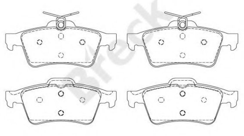 Set placute frana,frana disc VOLVO V50 (MW) (2004 - 2016) Break 24137 00 702 00 piesa NOUA