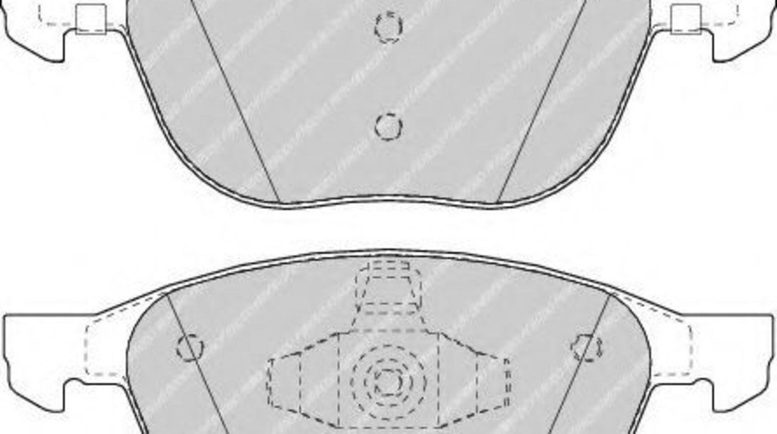 Set placute frana,frana disc VOLVO V50 (MW) (2004 - 2016) FERODO FDB1594 piesa NOUA