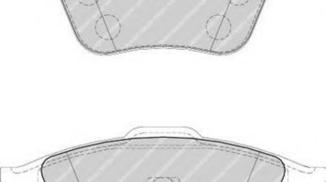 Set placute frana,frana disc VOLVO V50 (MW) (2004 - 2016) FERODO FDB1706 piesa NOUA