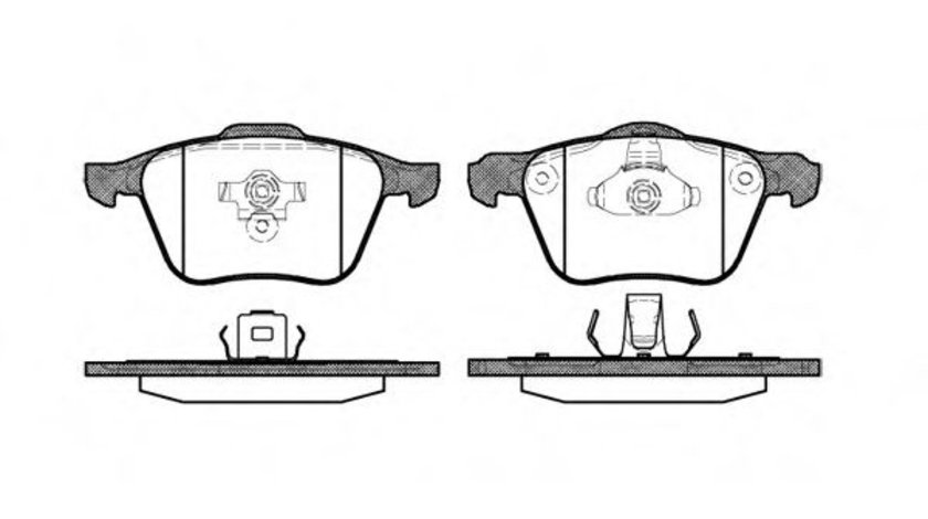 Set placute frana,frana disc VOLVO V50 (MW) (2004 - 2016) REMSA 1070.00 piesa NOUA