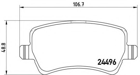 Set placute frana,frana disc VOLVO V60 (2010 - 2016) BREMBO P 86 021 piesa NOUA