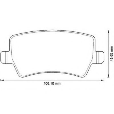 Set placute frana,frana disc VOLVO V60 (2010 - 2016) JURID 573250JC piesa NOUA