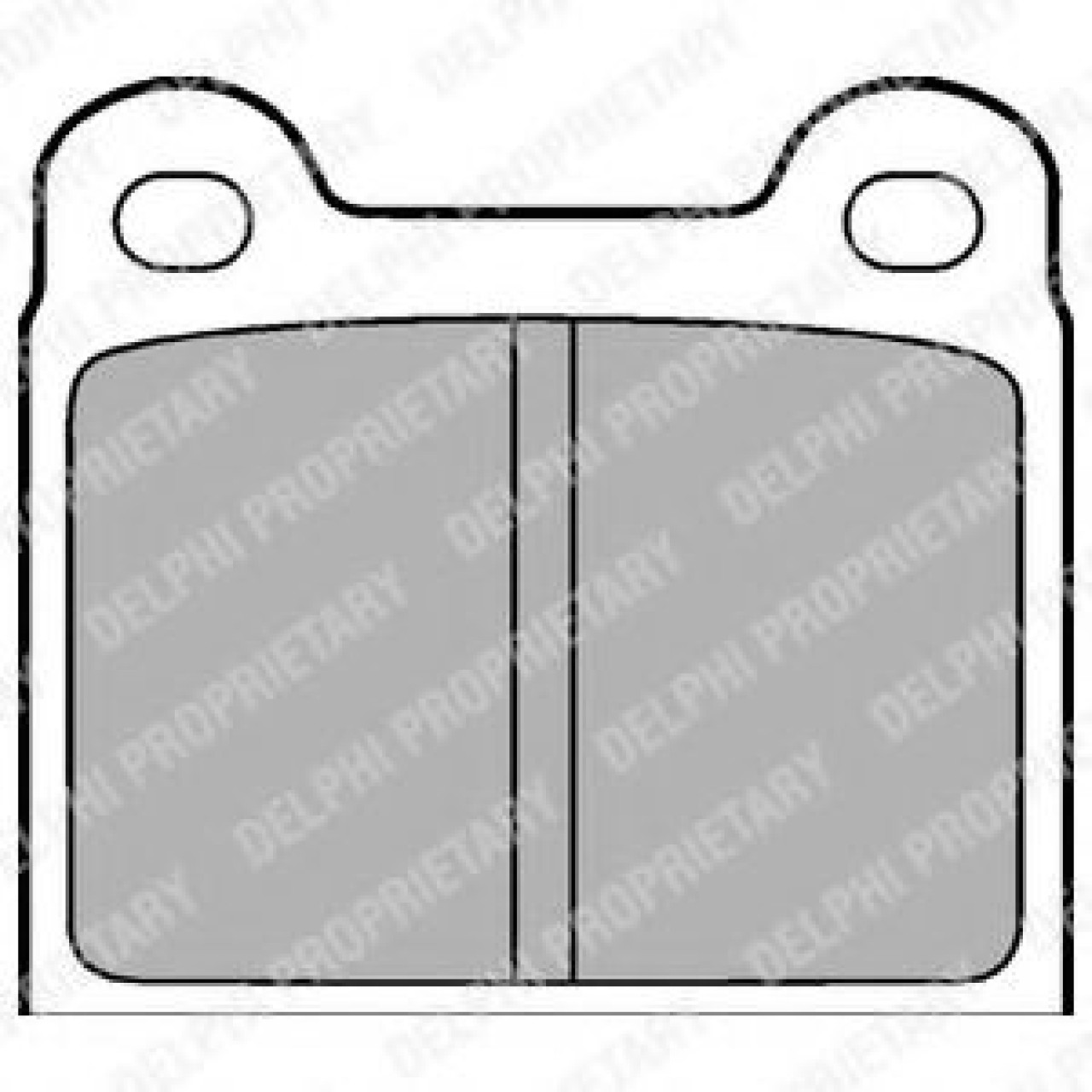 Set placute frana,frana disc VOLVO V70 I (LV) (1996 - 2000) DELPHI LP18 piesa NOUA