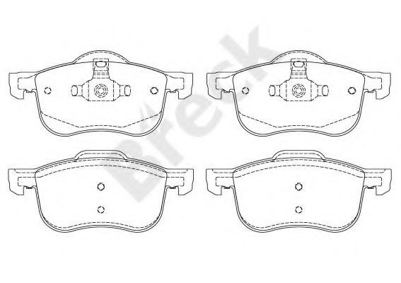 Set placute frana,frana disc VOLVO V70 I (LV) (1996 - 2000) Break 23073 00 703 00 piesa NOUA