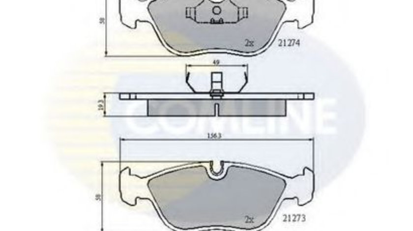 Set placute frana,frana disc VOLVO V70 I (LV) (1996 - 2000) COMLINE CBP0719 piesa NOUA