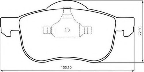 Set placute frana,frana disc VOLVO V70 II (SW) (2000 - 2007) JURID 573003JC piesa NOUA