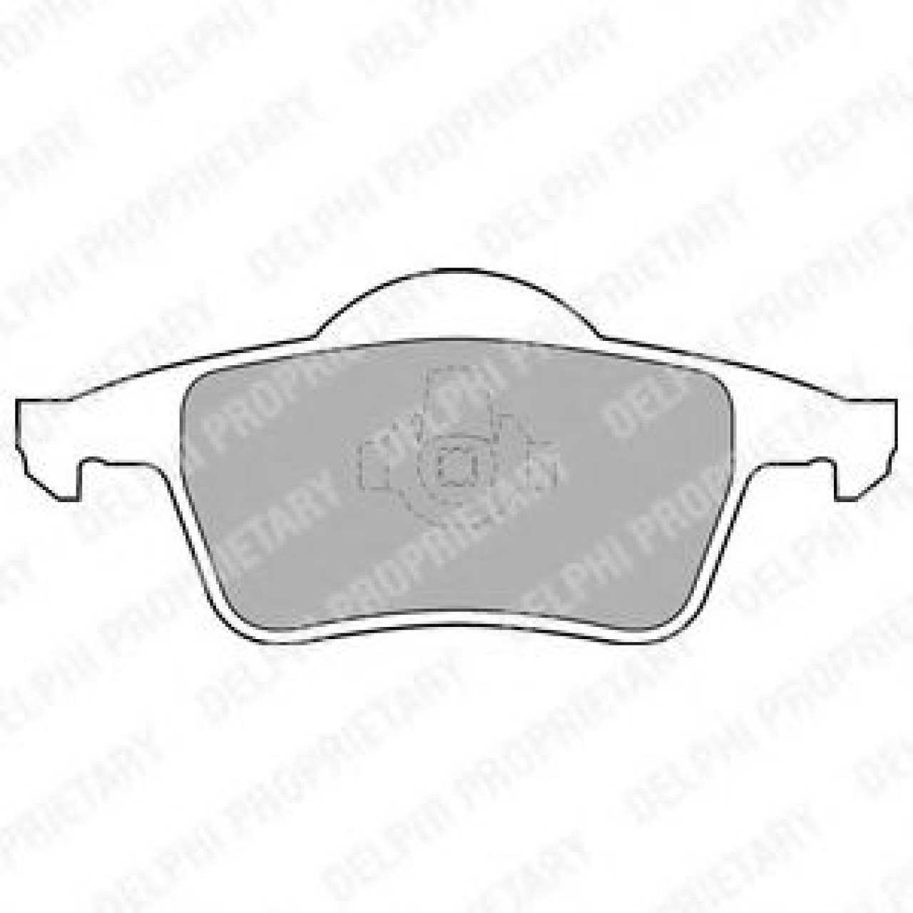 Set placute frana,frana disc VOLVO V70 II (SW) (2000 - 2007) DELPHI LP1504 piesa NOUA