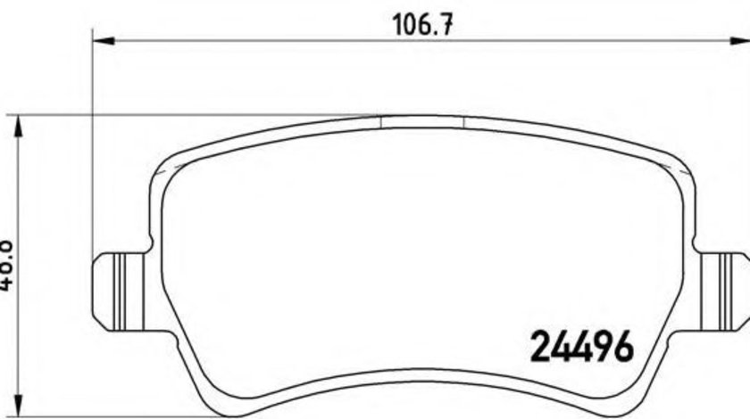 Set placute frana,frana disc VOLVO V70 III (BW) (2007 - 2016) BREMBO P 86 021 piesa NOUA