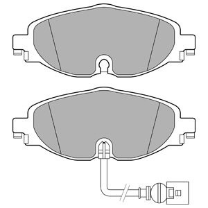 Set placute frana,frana disc VOLVO V70 III (BW) (2007 - 2016) KRIEGER 0950006451 piesa NOUA