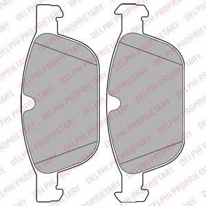Set placute frana,frana disc VOLVO XC60 (2008 - 2016) DELPHI LP2140 piesa NOUA