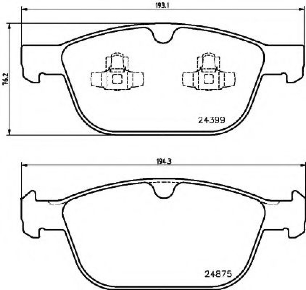 Set placute frana,frana disc VOLVO XC60 (2008 - 2016) TEXTAR 2439901 piesa NOUA