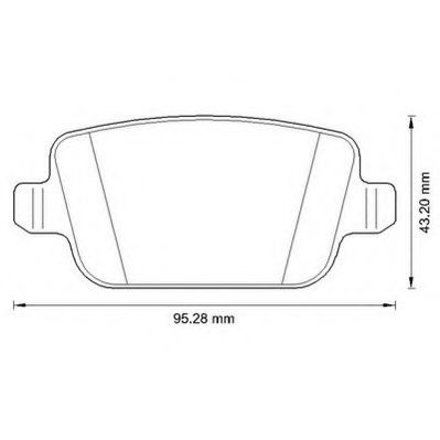 Set placute frana,frana disc VOLVO XC70 II (2007 - 2016) JURID 573263JC piesa NOUA