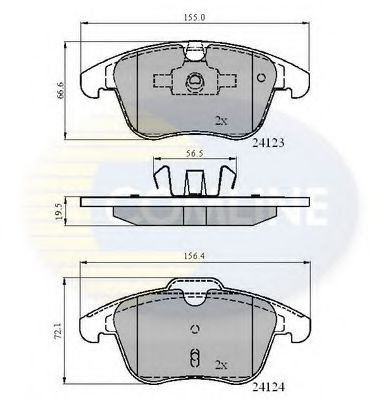 Set placute frana,frana disc VOLVO XC70 II (2007 - 2016) COMLINE CBP01591 piesa NOUA