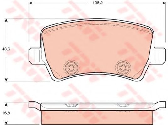 Set placute frana,frana disc VOLVO XC70 II (2007 - 2016) TRW GDB1685 piesa NOUA