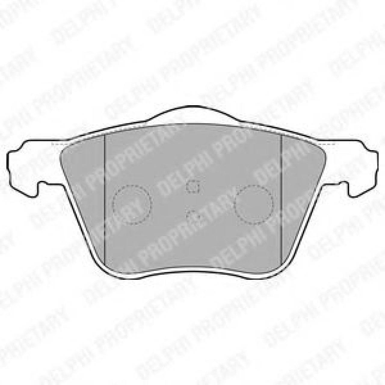 Set placute frana,frana disc VOLVO XC90 I (2002 - 2016) DELPHI LP1787 piesa NOUA