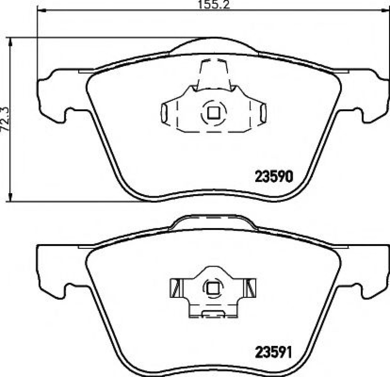 Set placute frana,frana disc VOLVO XC90 I (2002 - 2016) TEXTAR 2359001 piesa NOUA