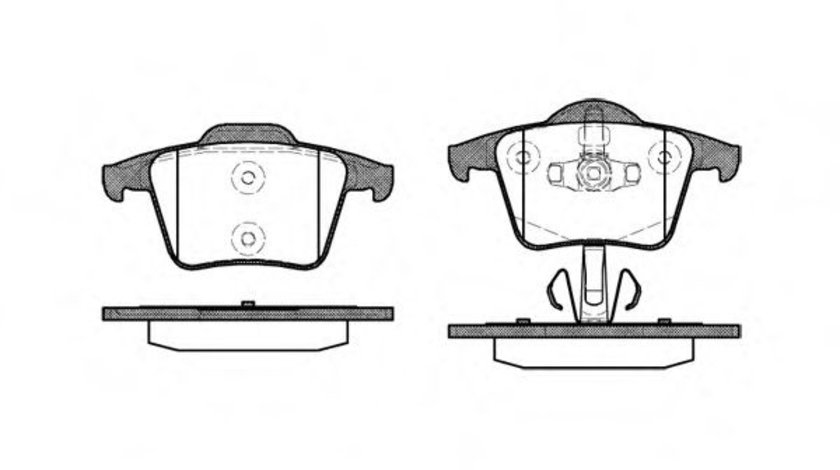 Set placute frana,frana disc VOLVO XC90 I (2002 - 2016) REMSA 1044.00 piesa NOUA