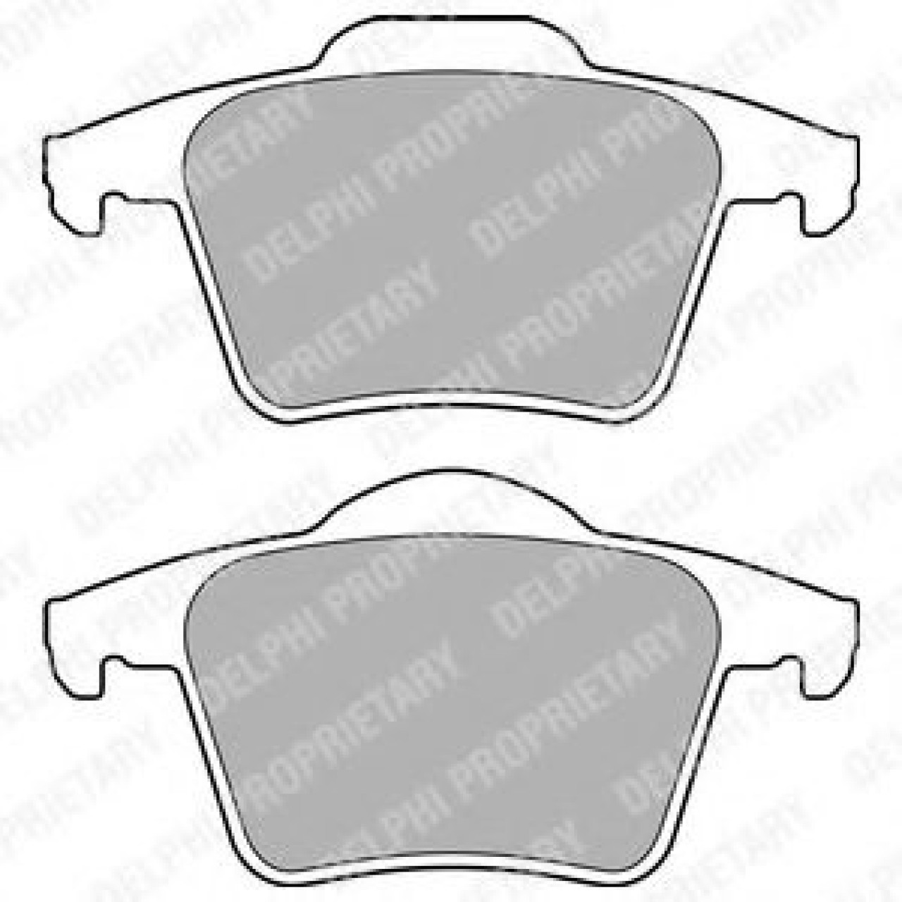Set placute frana,frana disc VOLVO XC90 I (2002 - 2016) DELPHI LP1835 piesa NOUA