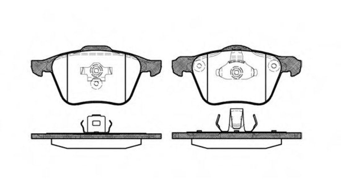 Set placute frana,frana disc VOLVO XC90 I (2002 - 2016) REMSA 1070.00 piesa NOUA