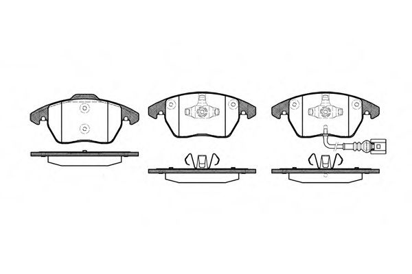 Set placute frana,frana disc VW BEETLE (5C1) (2011 - 2016) REMSA 1030.01 piesa NOUA