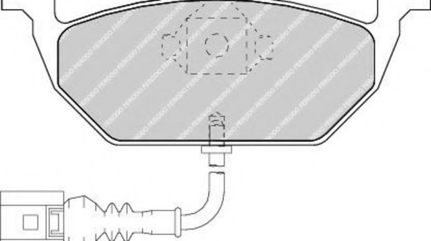 Set placute frana,frana disc VW BEETLE (5C1) (2011 - 2016) FERODO FDB1398 piesa NOUA