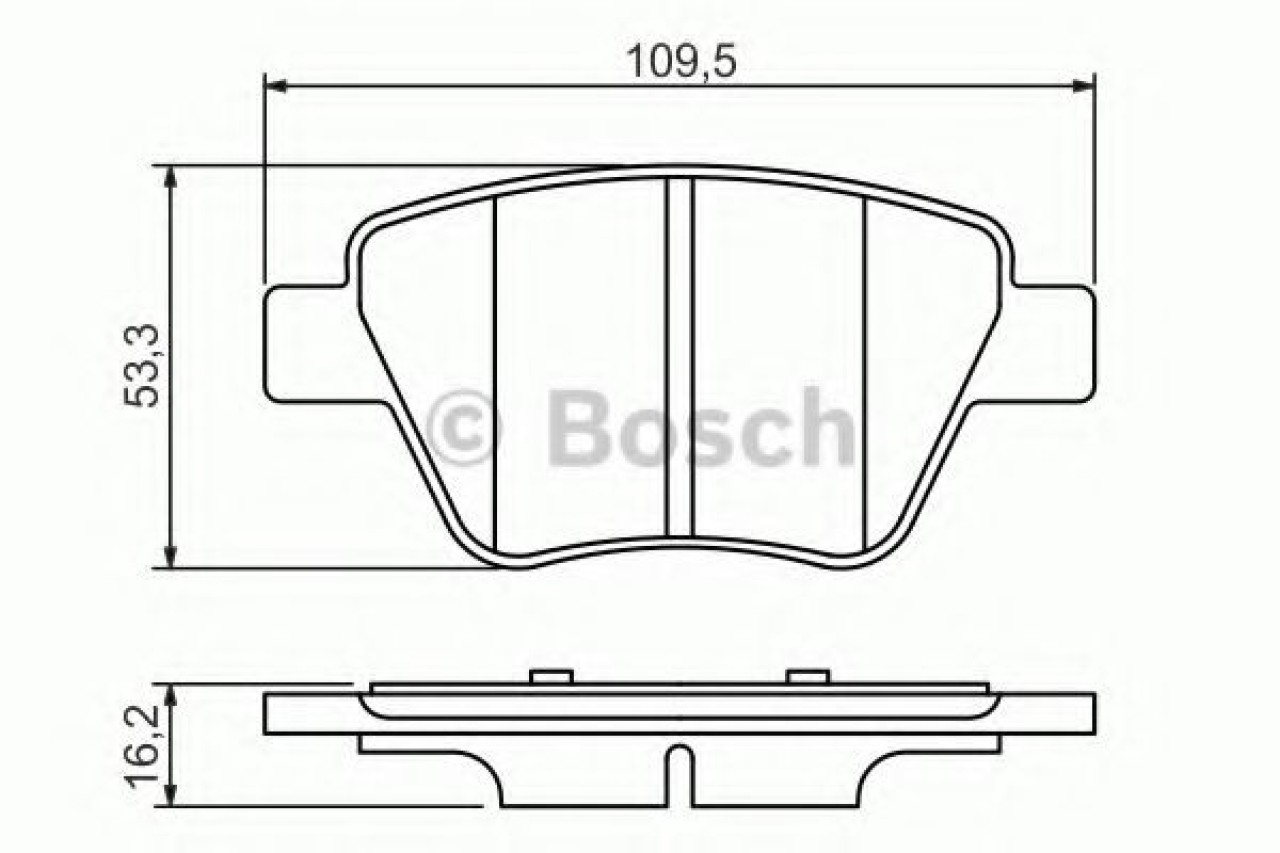 Set placute frana,frana disc VW BEETLE Cabriolet (5C7) (2011 - 2016) BOSCH 0 986 494 416 piesa NOUA