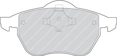 Set placute frana,frana disc VW BORA (1J2) (1998 - 2005) FERODO FDB969 piesa NOUA