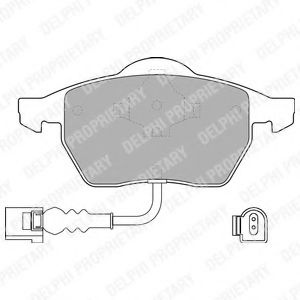 Set placute frana,frana disc VW BORA (1J2) (1998 - 2005) DELPHI LP1525 piesa NOUA