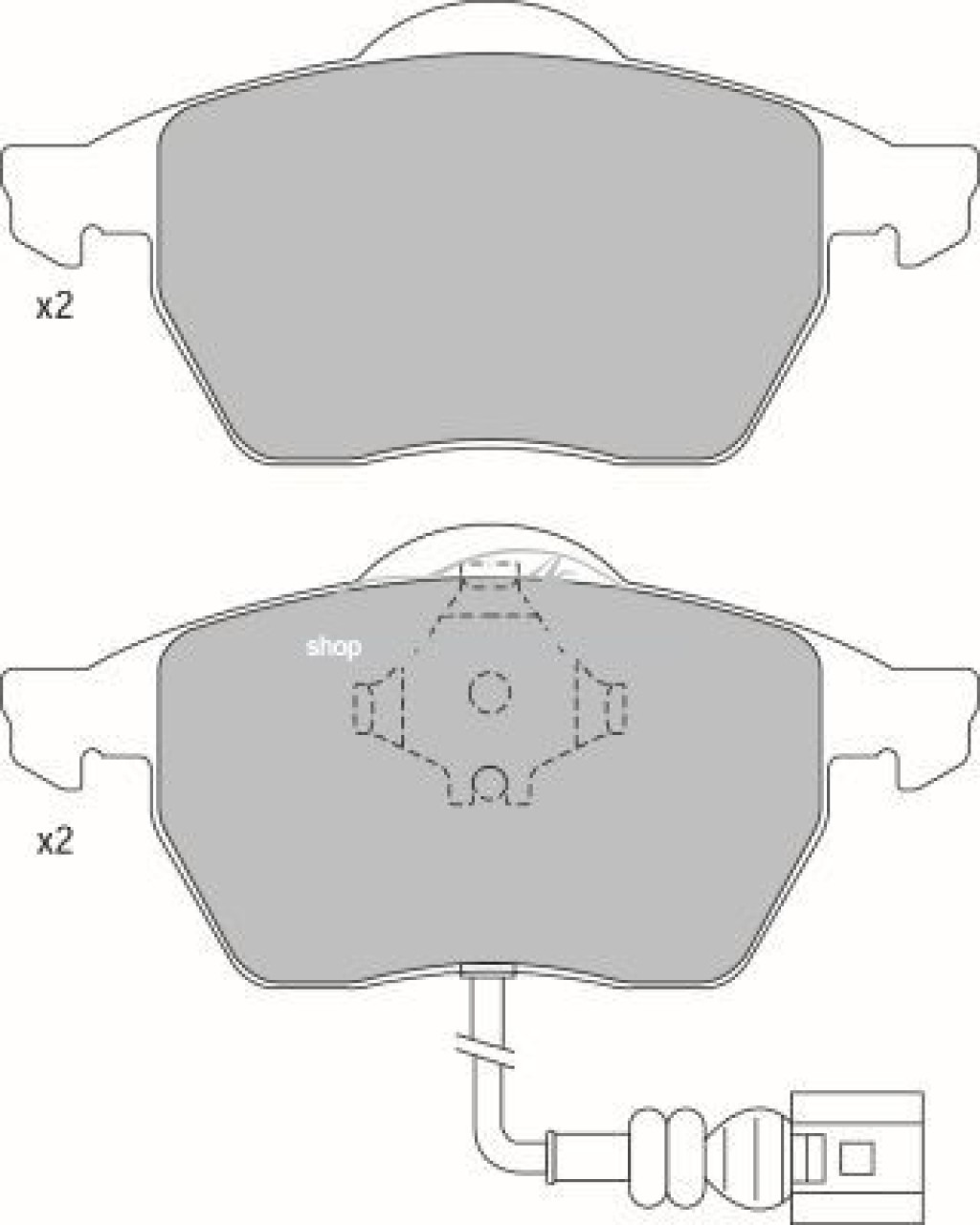 Set placute frana,frana disc VW BORA (1J2) (1998 - 2005) KRIEGER 0950006339 piesa NOUA