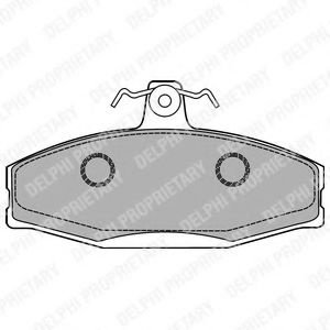 Set placute frana,frana disc VW CADDY II Pick-up (9U7) (1996 - 2000) DELPHI LP1429 piesa NOUA