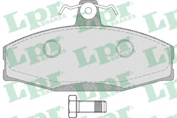 Set placute frana,frana disc VW CADDY II Pick-up (9U7) (1996 - 2000) LPR 05P651 piesa NOUA